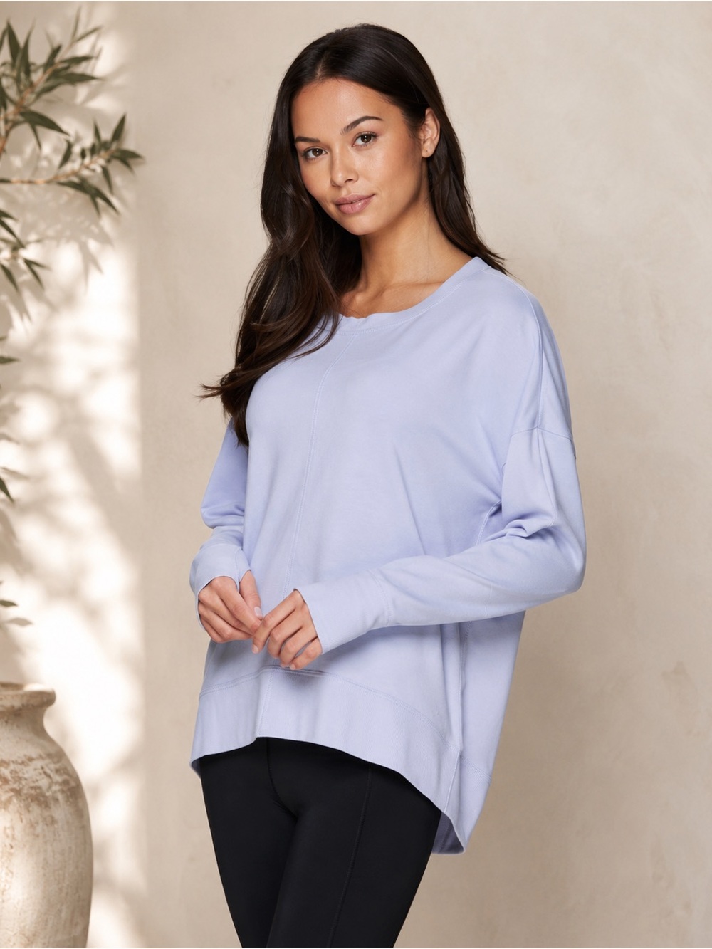 RBX Athleisure Long Sleeve French Terry Lightweight Pullover Sweatshirt